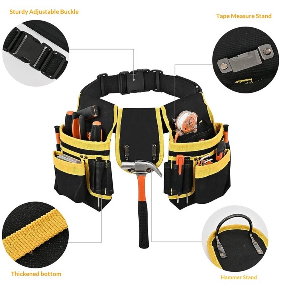 Tool Belt,Magnetic Tool Pouch,26-Pockets Heavy Duty Tool Belts for view 3