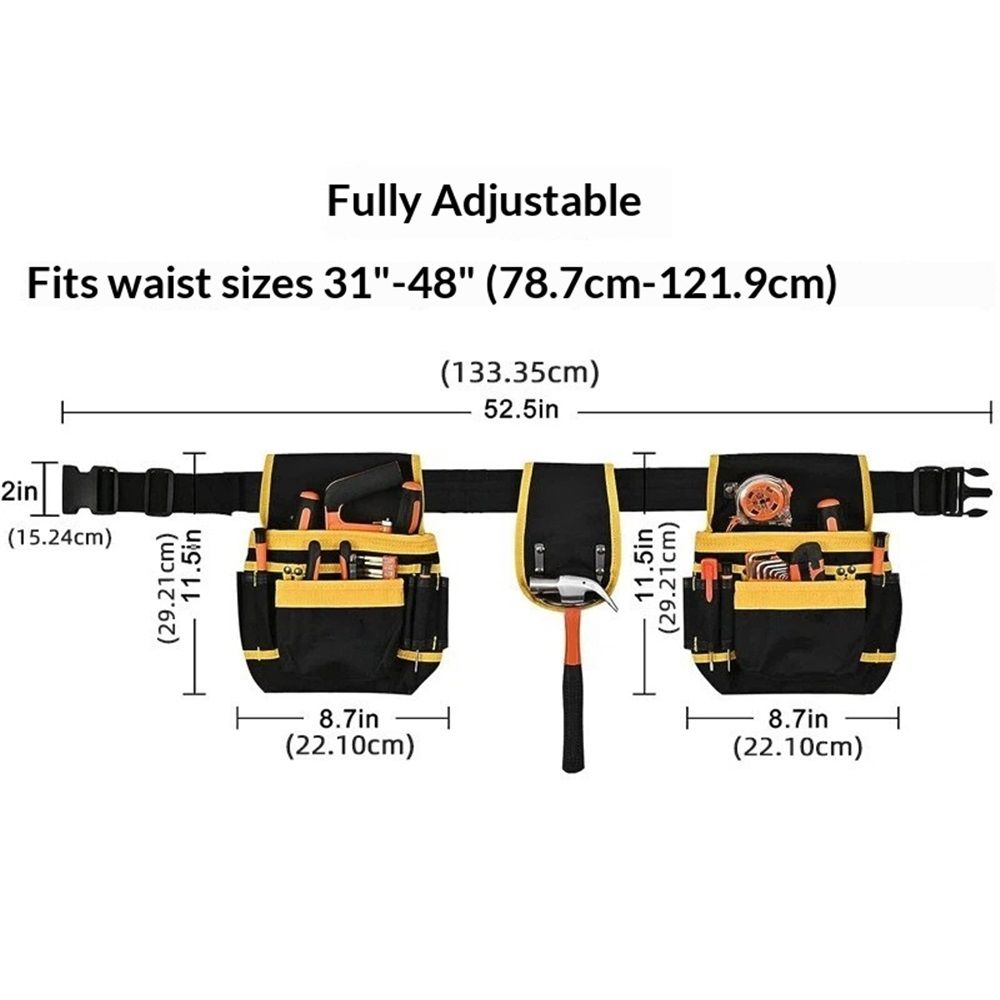 Tool Belt,Magnetic Tool Pouch,26-Pockets Heavy Duty Tool Belts for view 4