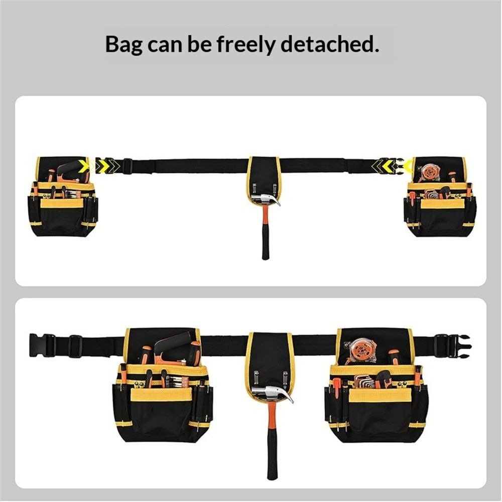 Tool Belt,Magnetic Tool Pouch,26-Pockets Heavy Duty Tool Belts for view 5