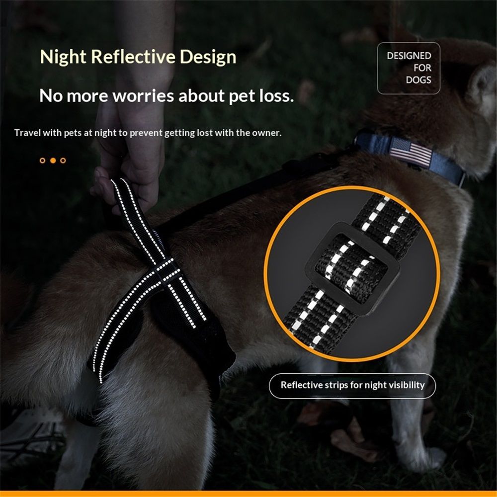 Pet Dog Support Harness Rear Lifting Harness for Back Legs Reflective Dog view 3