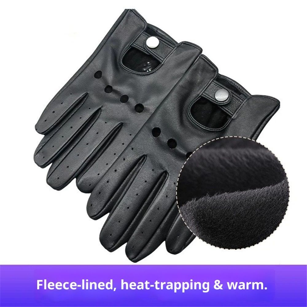 Silverstone Men’s Sheepskin Leather Driving Gloves. Great for Bikers and view 3