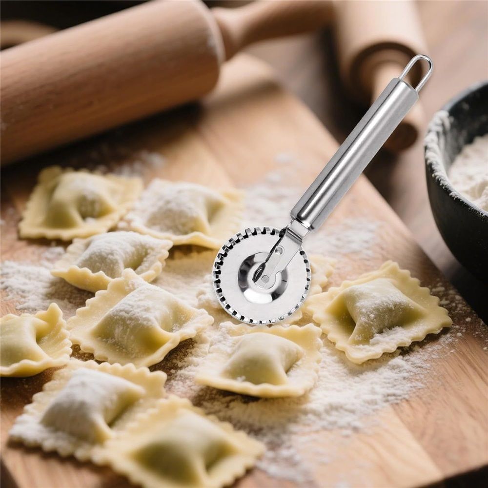Ravioli Cutter, Stainless Steel Pastry and Pasta Cutting Wheel, Perfect for view 5