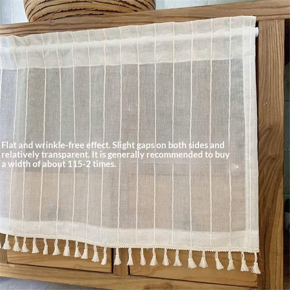 Window Toppers Valances Short Curtain for Windows Wide Pocket Valences Blend view 3