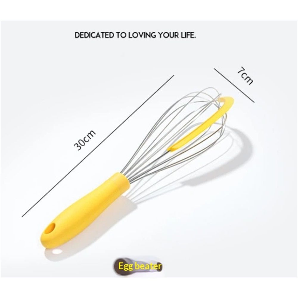 Manual Whisk - Silicone Scraper - Bat and Collect Mix - Stainless Steel view 4