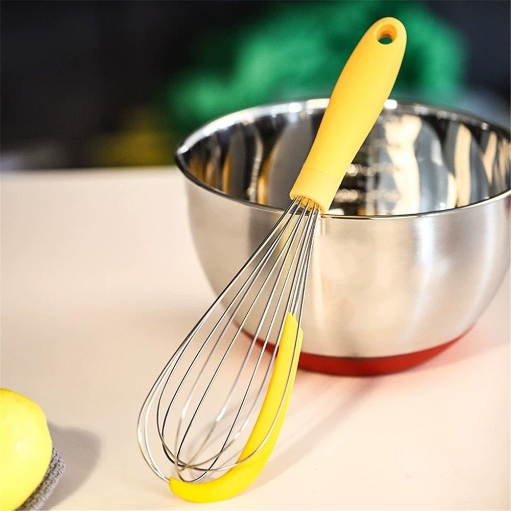 Manual Whisk - Silicone Scraper - Bat and Collect Mix - Stainless Steel view 5