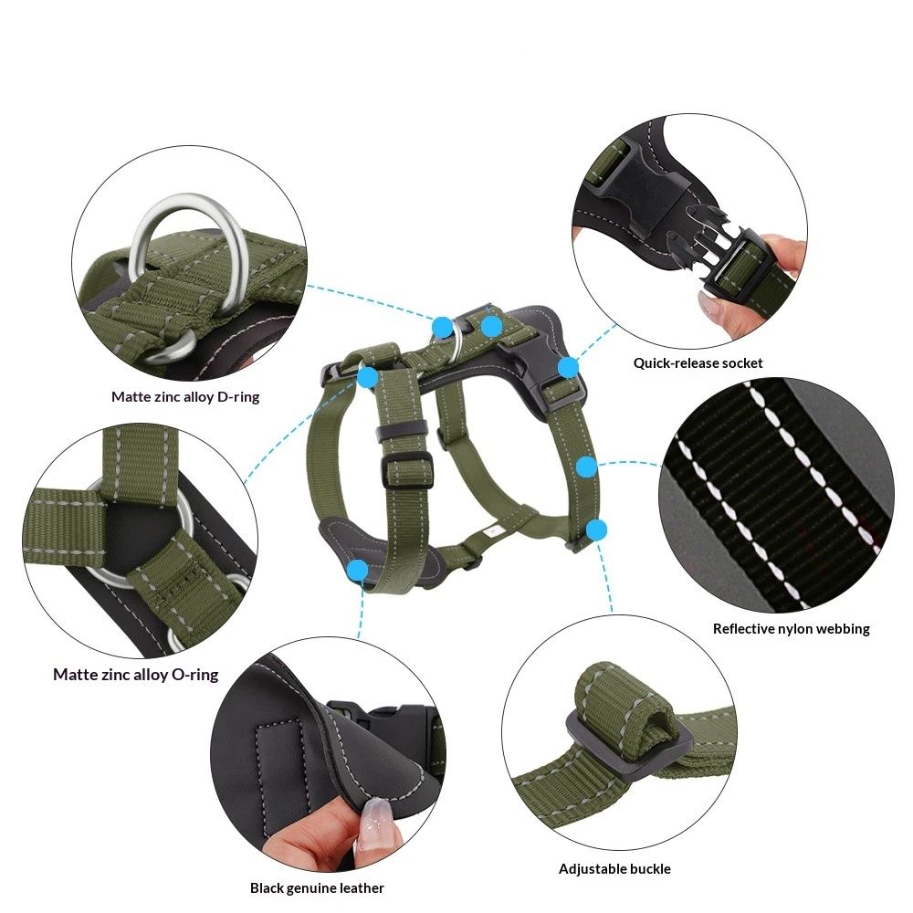 Dog Harness , Soft Mesh cortex Padded Adjustable for Small Medium Large Dogs | view 3