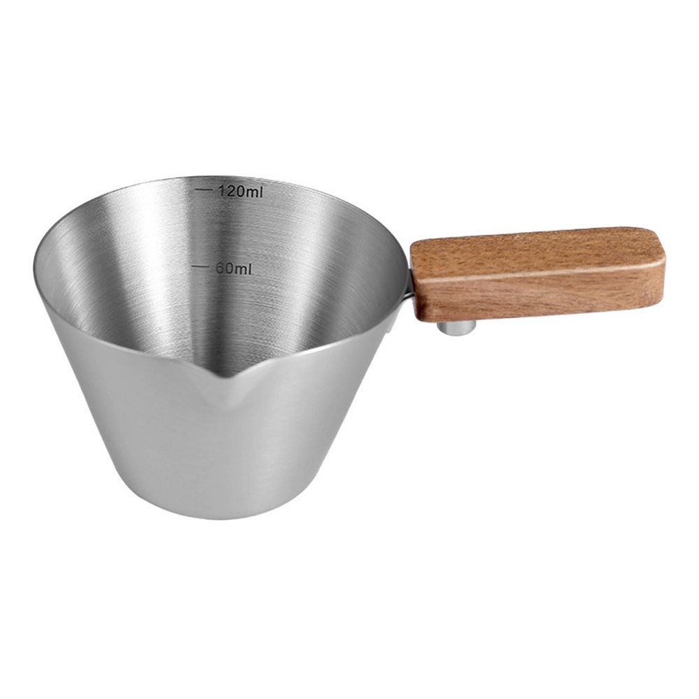 Espresso Measuring Cup with Wood Handle