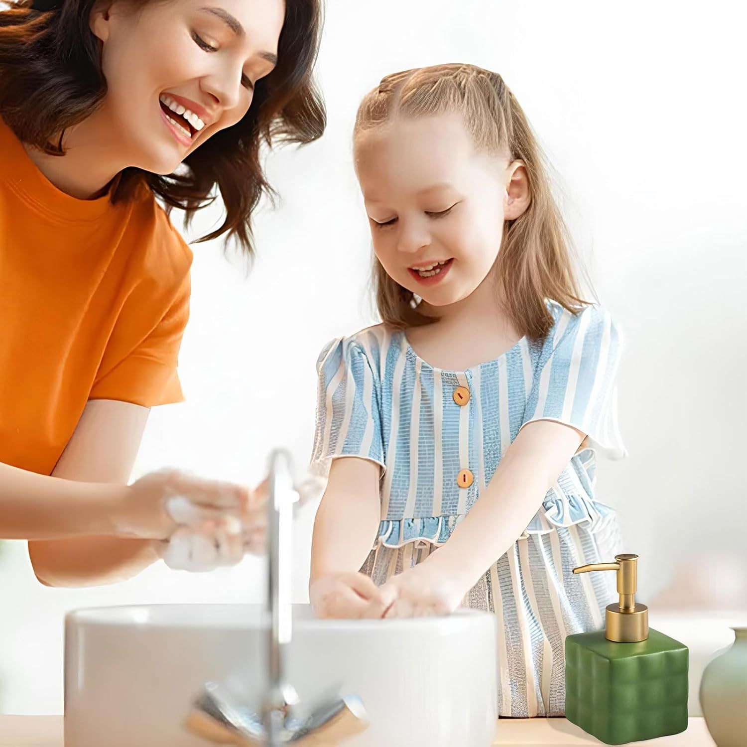 Hand Soap Dispenser Dish Cube Soap Dispenser Countertop Hand Lotion Pump view 3