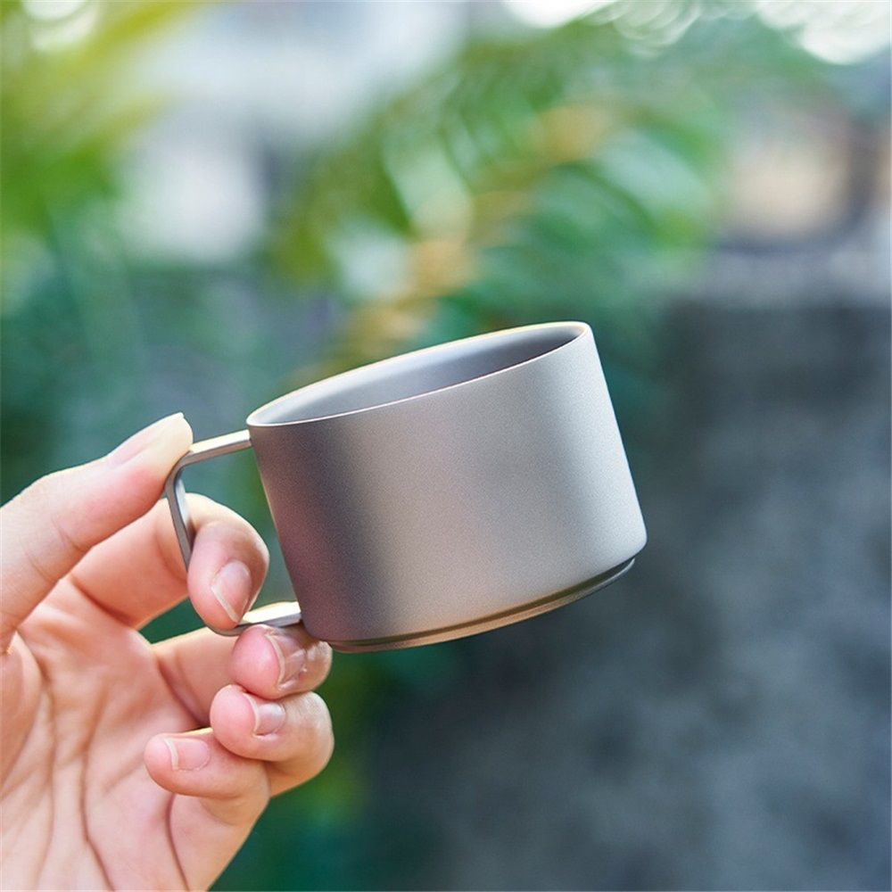 Titanium Double Wall Stacking Mug view 3