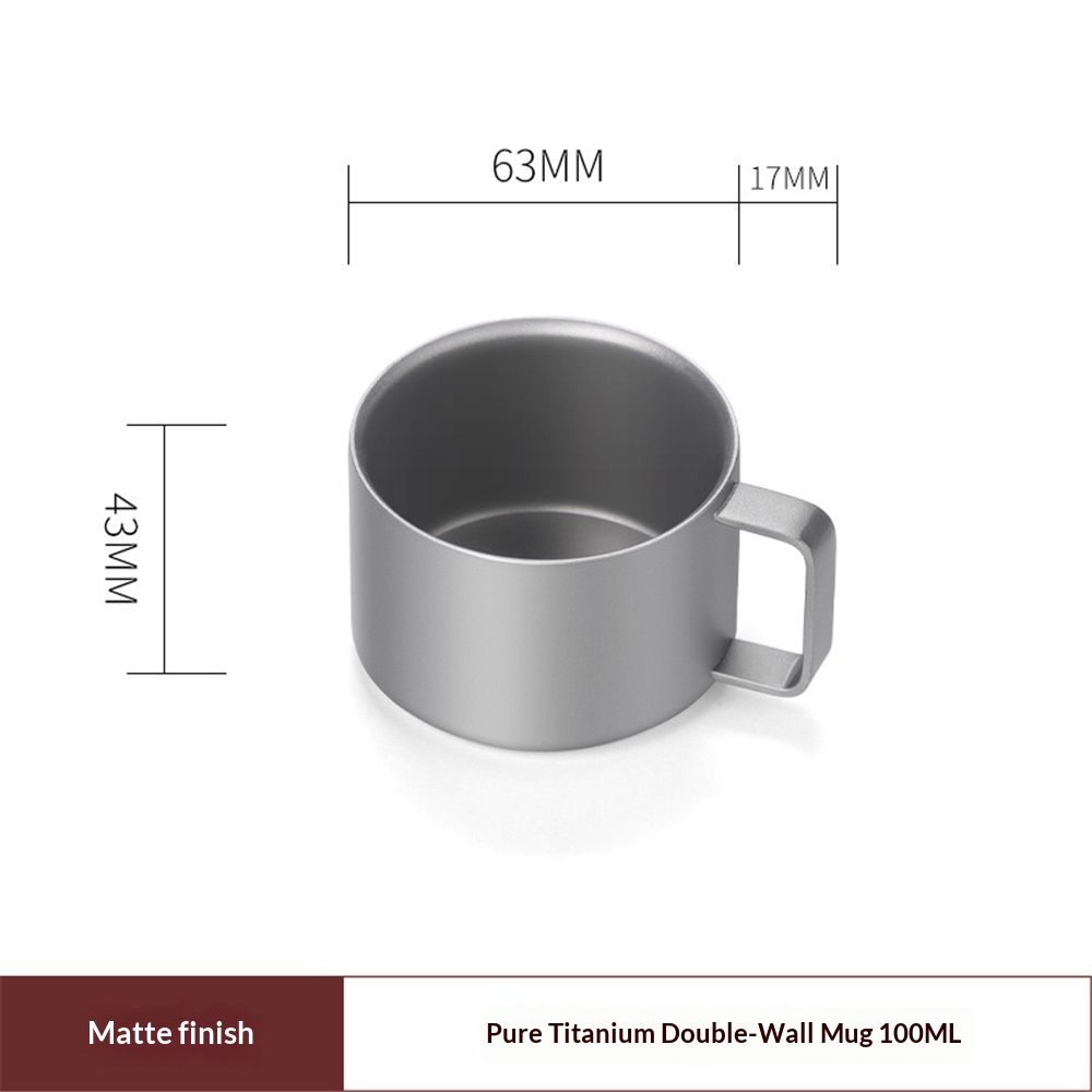 Titanium Double Wall Stacking Mug view 5