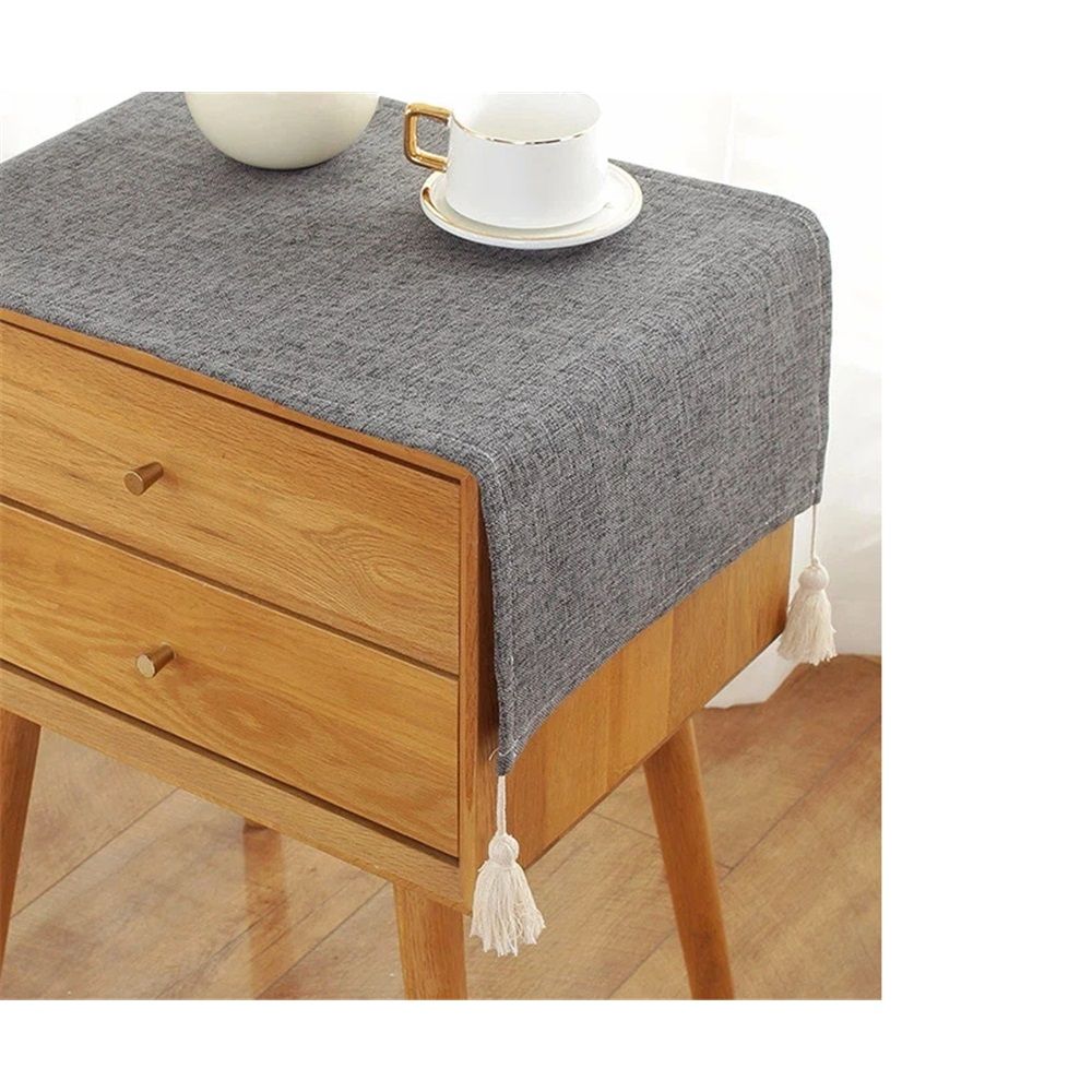 Simple Bedside Table Cover Cloth nightstand Tablecloth Cover Small Square view 4