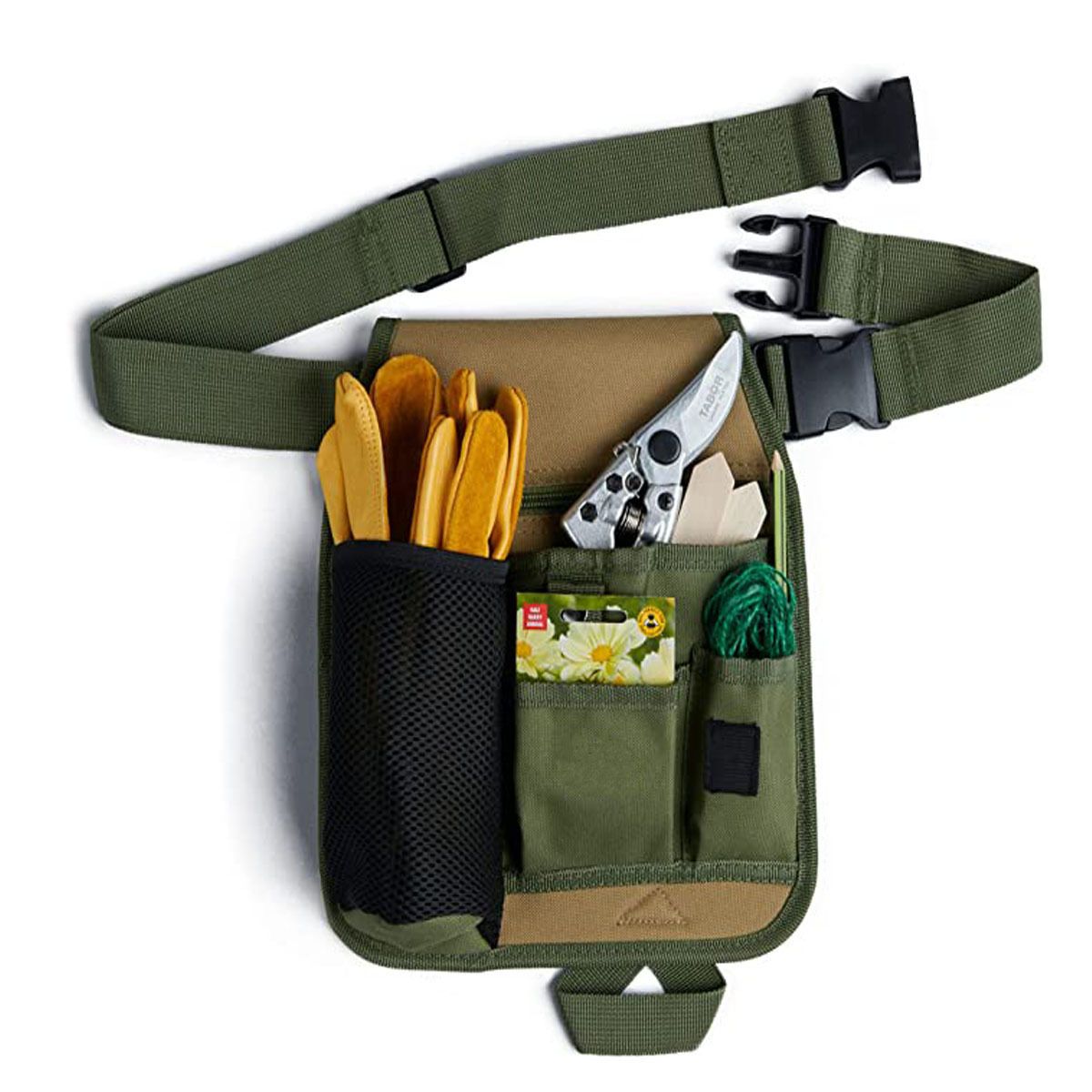 Garden Tool Pouch - Unisex Utility Belt Apron for Gardening Gifts view 2