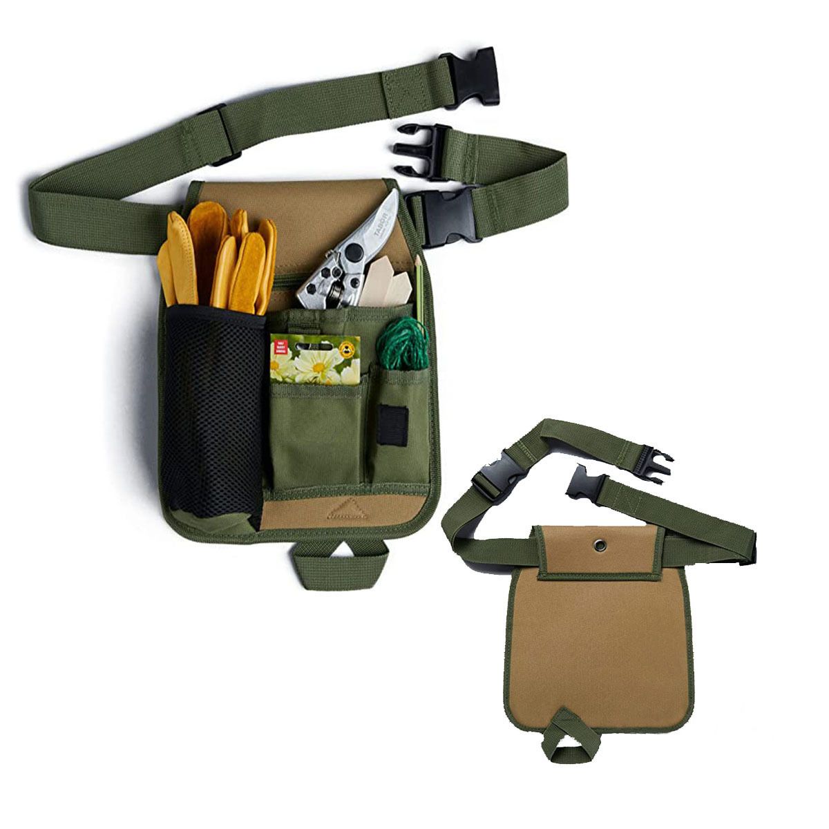Garden Tool Pouch - Unisex Utility Belt Apron for Gardening Gifts view 3