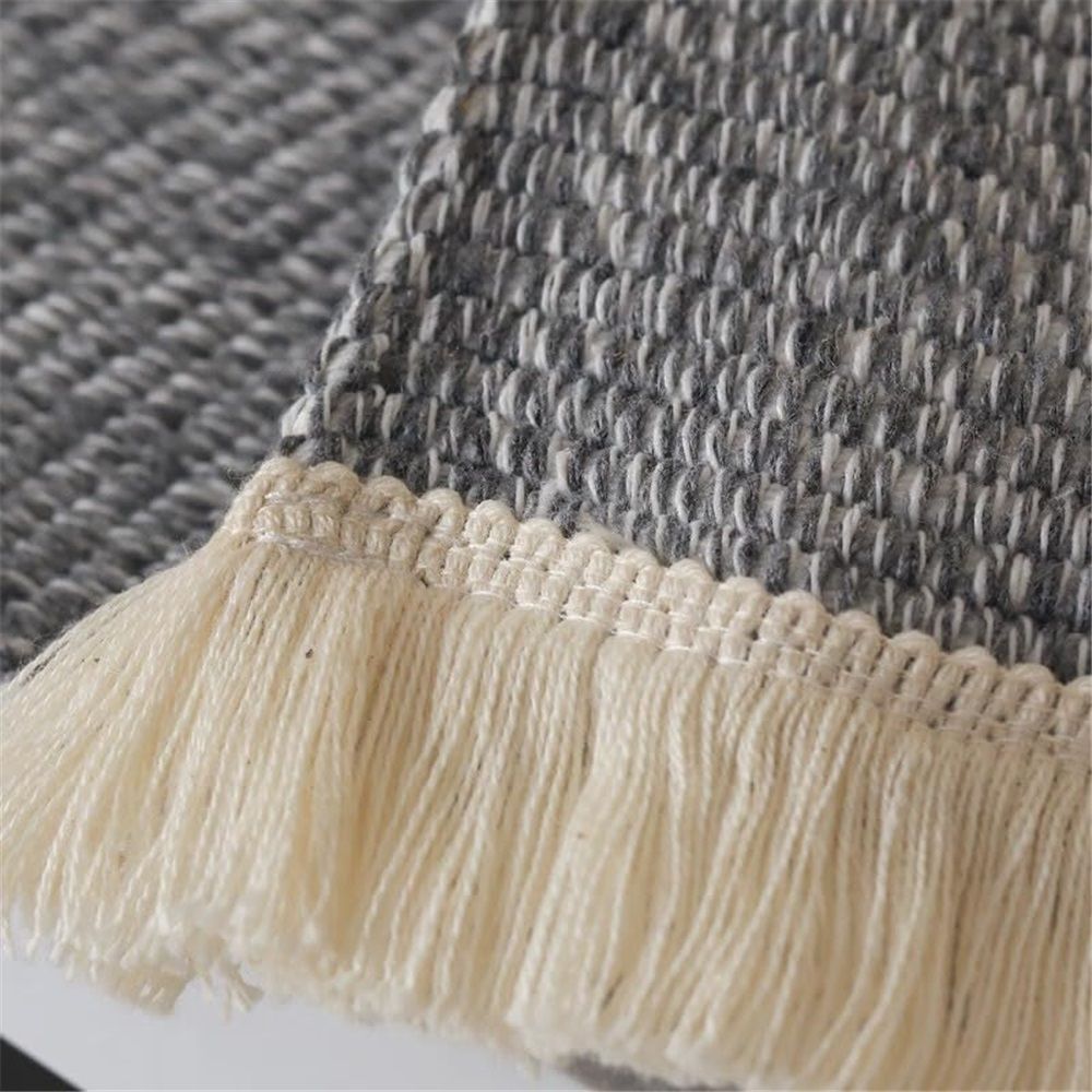 Bedside Table Cover - Coffee Table Cover with Tassel Top view 4