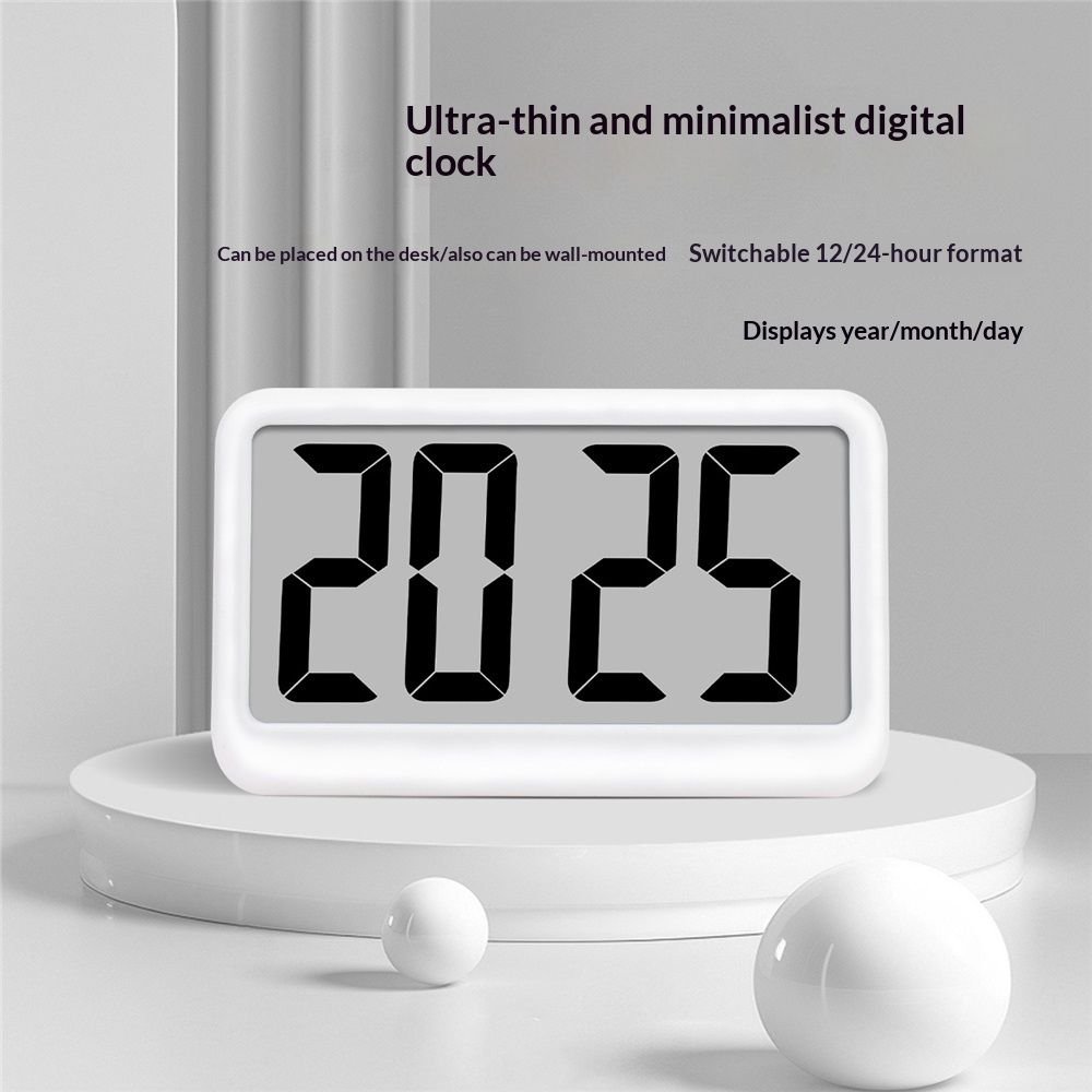 LED minimalist ultra-thin clock view 4