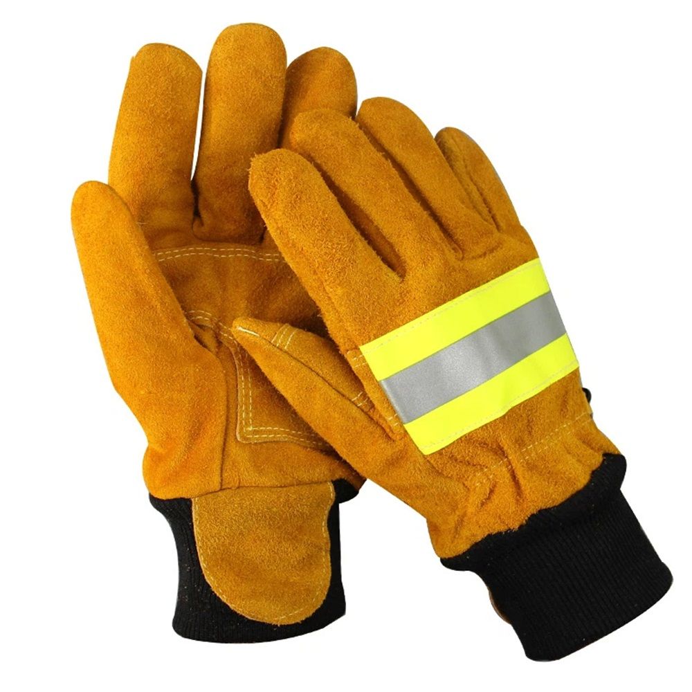 Firefighting gloves, fire-resistant and heat-insulating gloves for