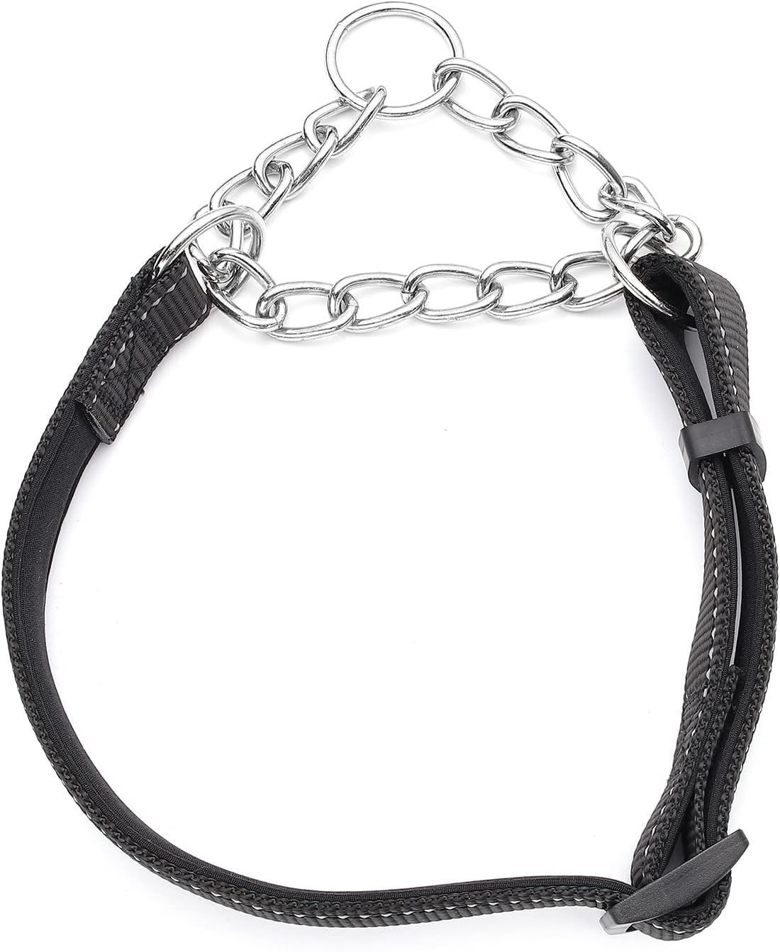Dog Collars Adjustable Soft Nylon Reflective Collars with Stainless Steel view 2