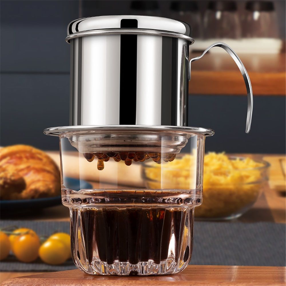Coffee Maker Pot, Coffee Maker Dripper Filter Coffee Maker Stainless Steel view 3