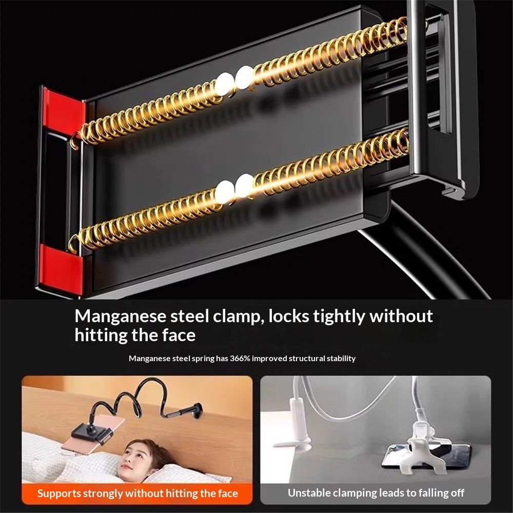 Phone Holder Bed 1pcs- [Thickening the solid heart tube] Flexible Arm view 2