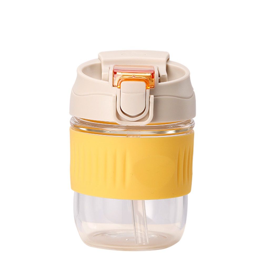 Coffee Mug with Straw & Lid – Multipurpose Jar Style Can Sipper for Green Tea