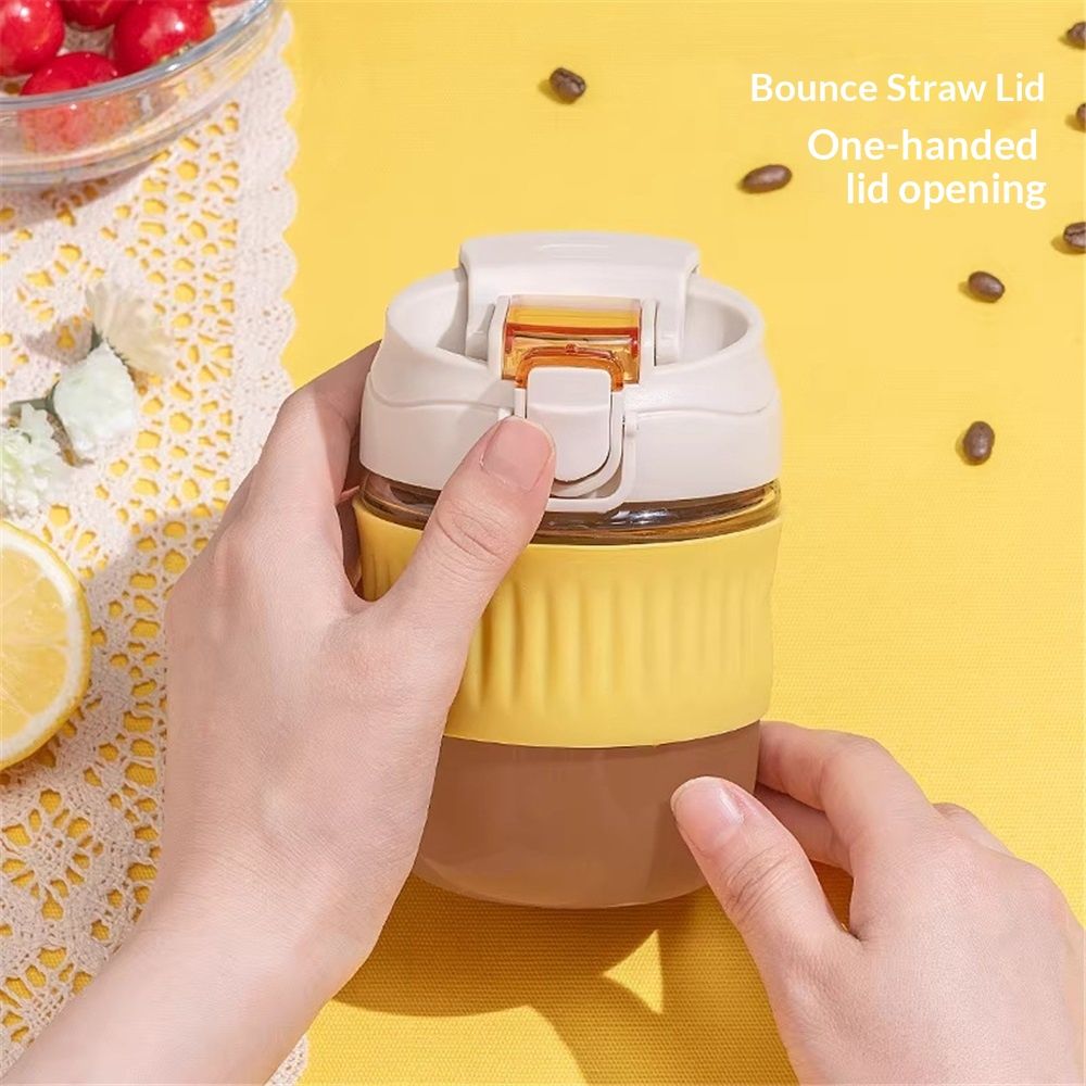 Coffee Mug with Straw & Lid – Multipurpose Jar Style Can Sipper for Green Tea view 3