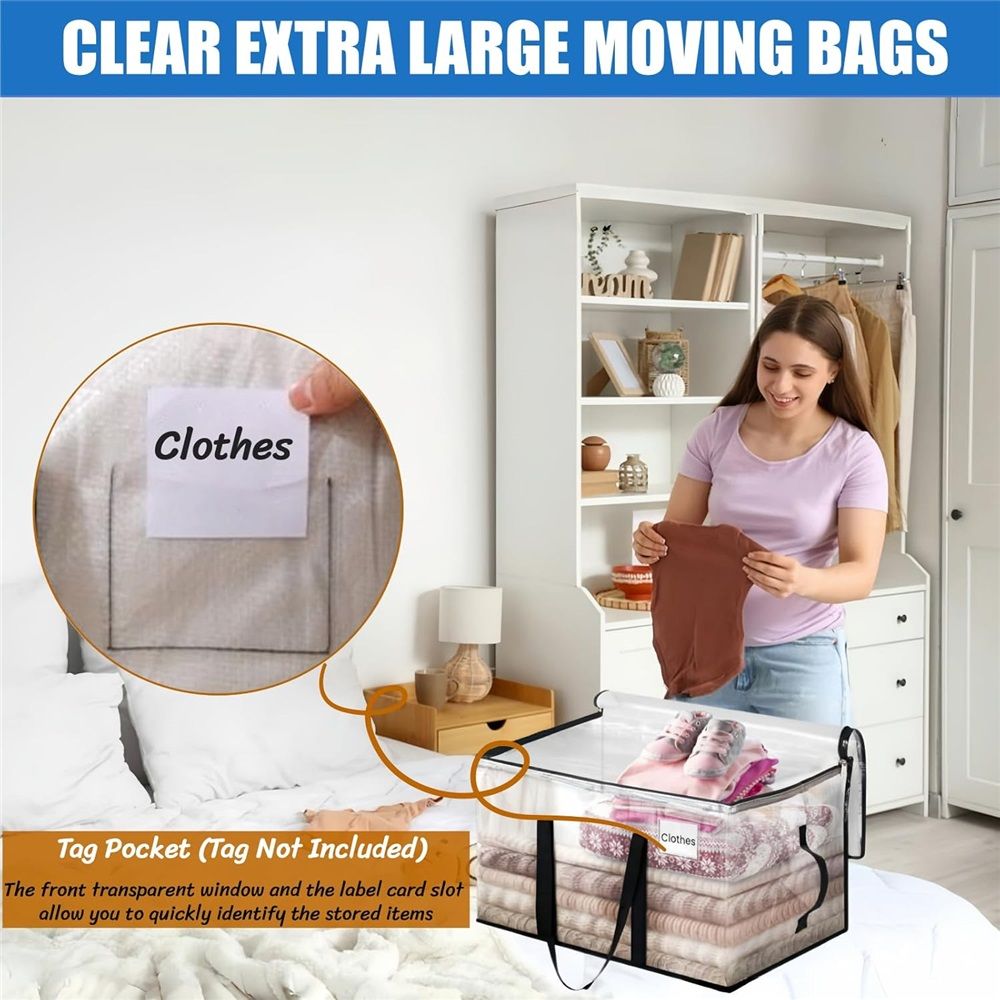 2-Pack Oversized Moving Bags with Reinforced Handles view 2