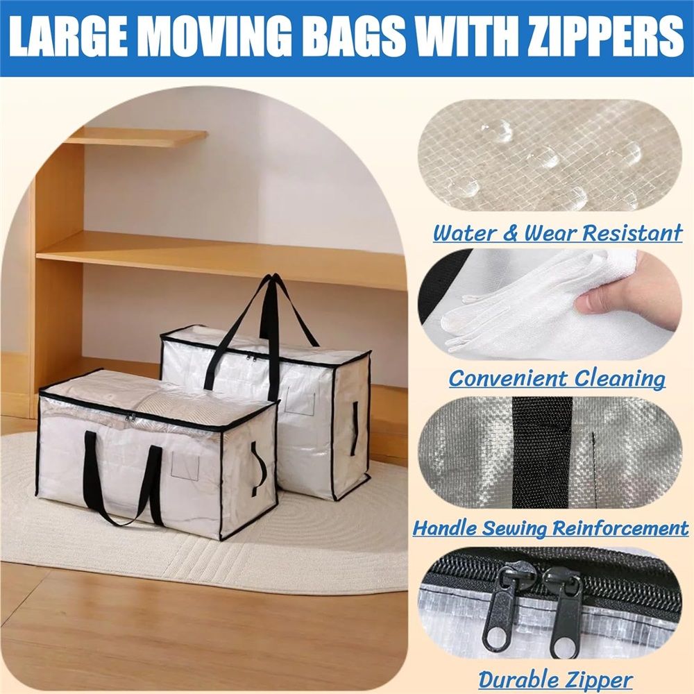 2-Pack Oversized Moving Bags with Reinforced Handles view 4