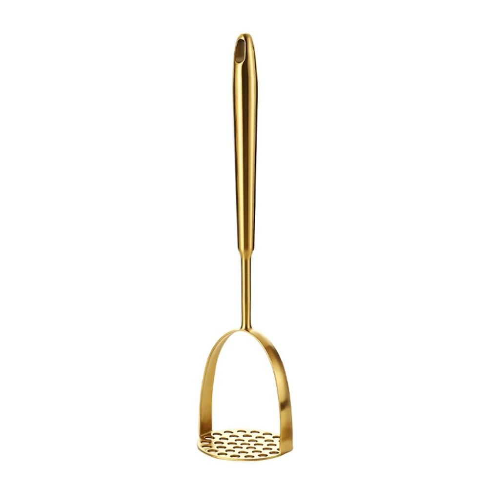 Potato Masher, Dual Arc for Easy, Labor-Saving Mashing, Stainless Steel