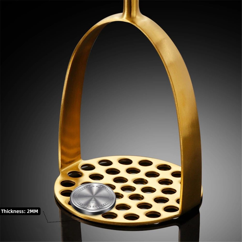 Potato Masher, Dual Arc for Easy, Labor-Saving Mashing, Stainless Steel view 3