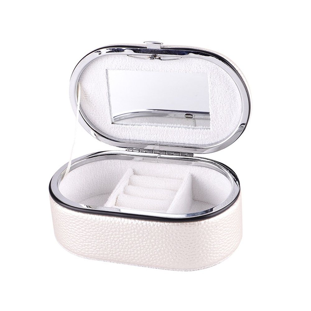 Travel Jewelry Organizer Case with Mirror for Women