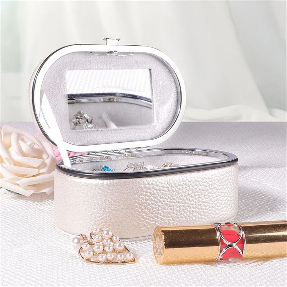 Travel Jewelry Organizer Case with Mirror for Women view 3