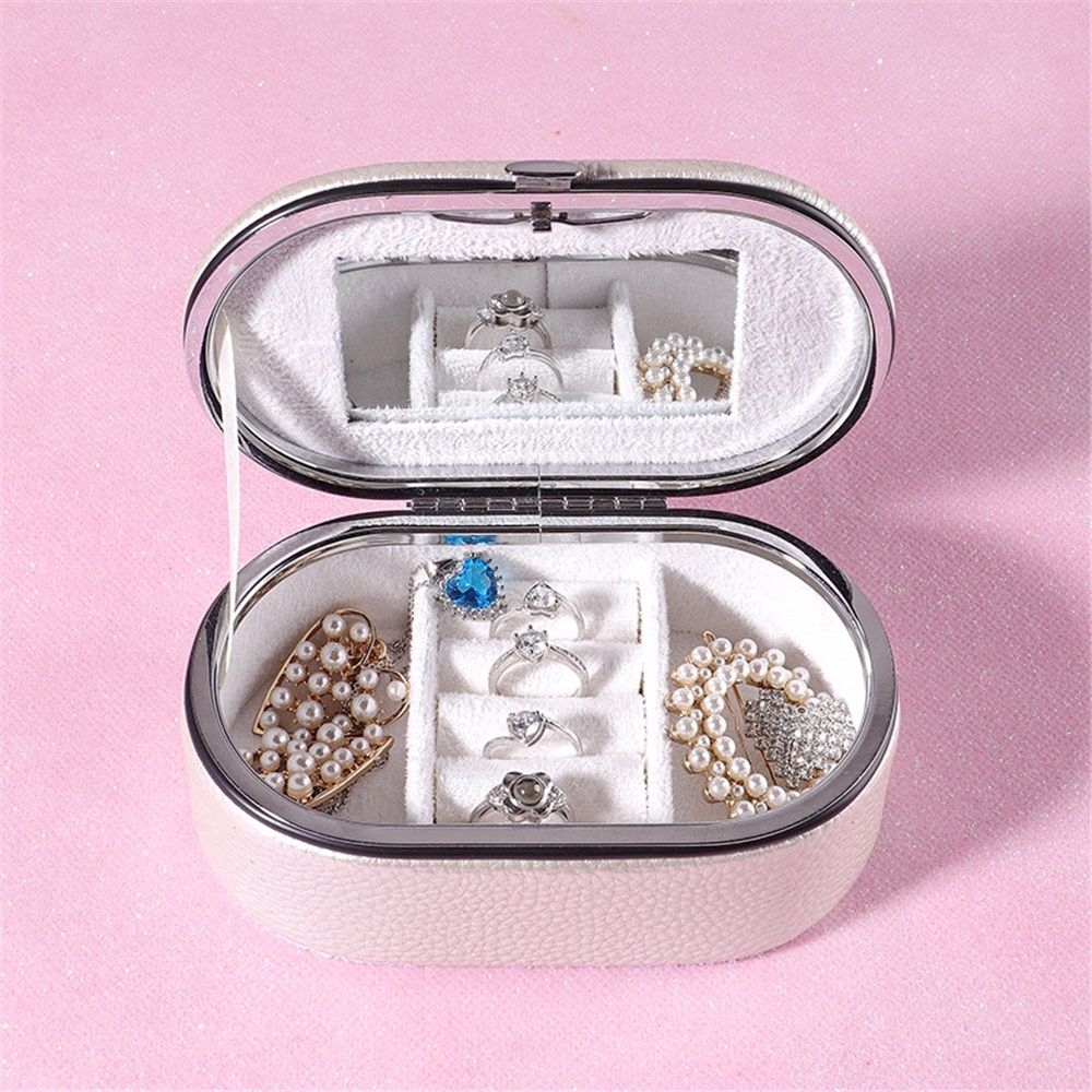Travel Jewelry Organizer Case with Mirror for Women view 4
