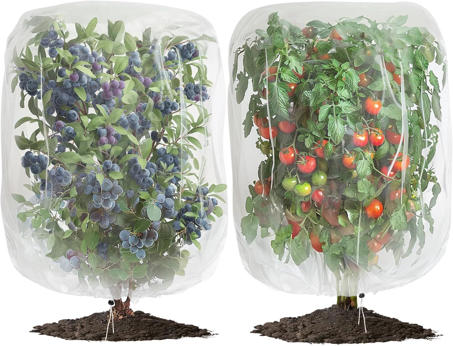 2 PCS Large Fruits Tree Netting Cover for Garden