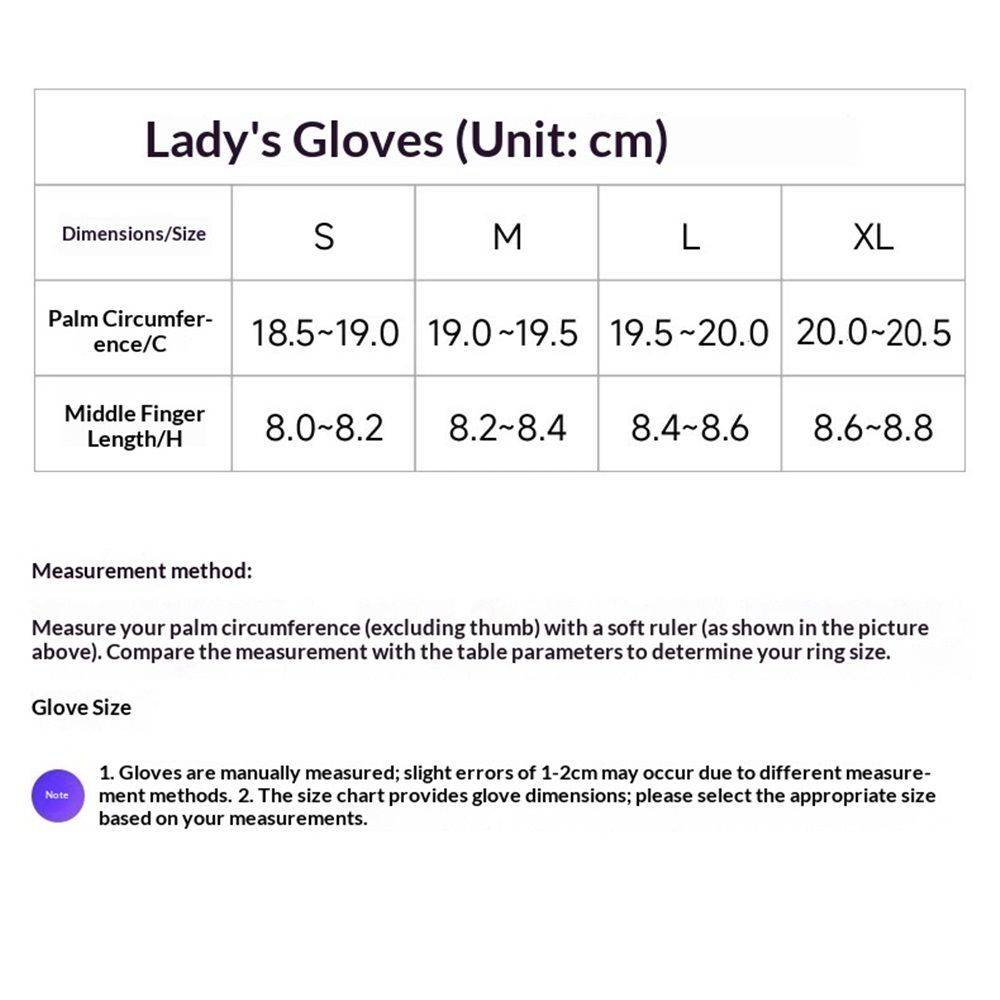 Winter women's warm leather gloves view 5