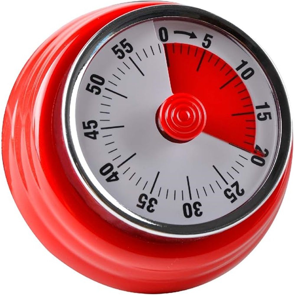 Elegant Stainless Steel Vintage Kitchen Timer with Magnetic Attachment view 4