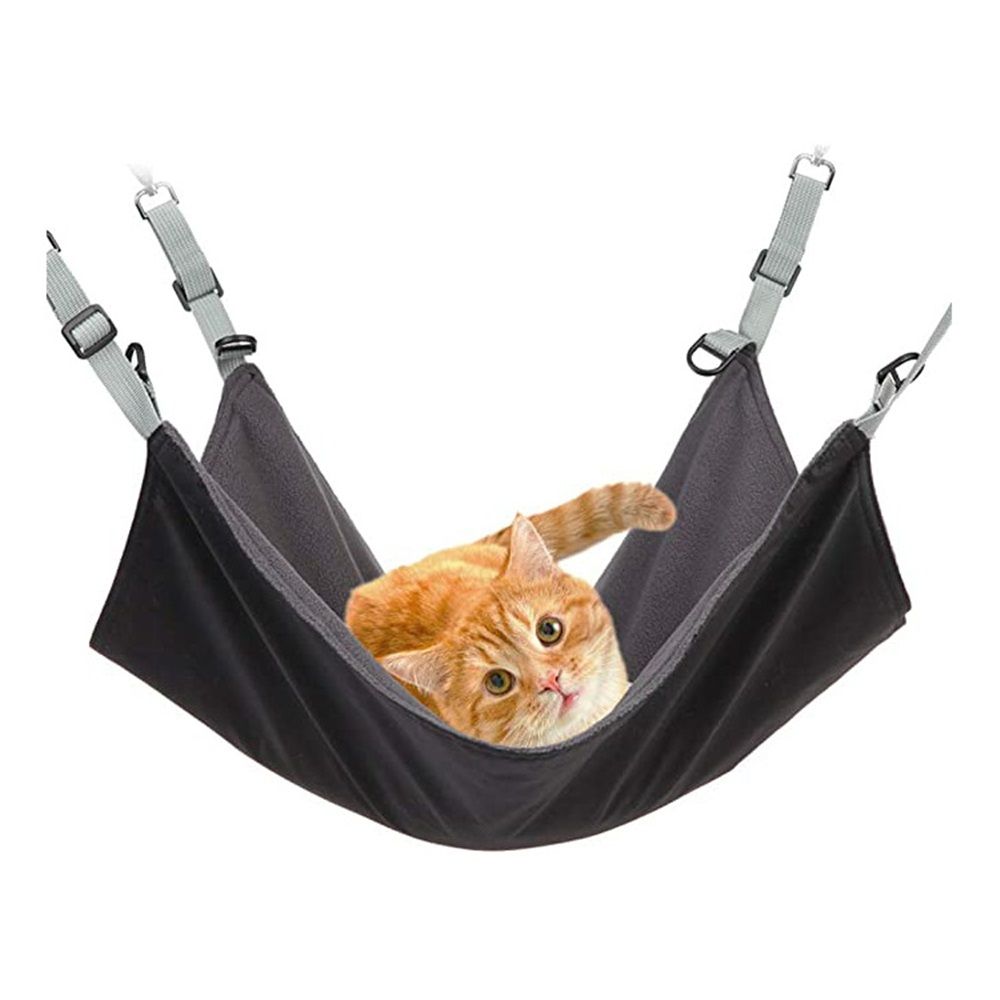 Cage style cat hammock - suspended washable soft outdoor mat