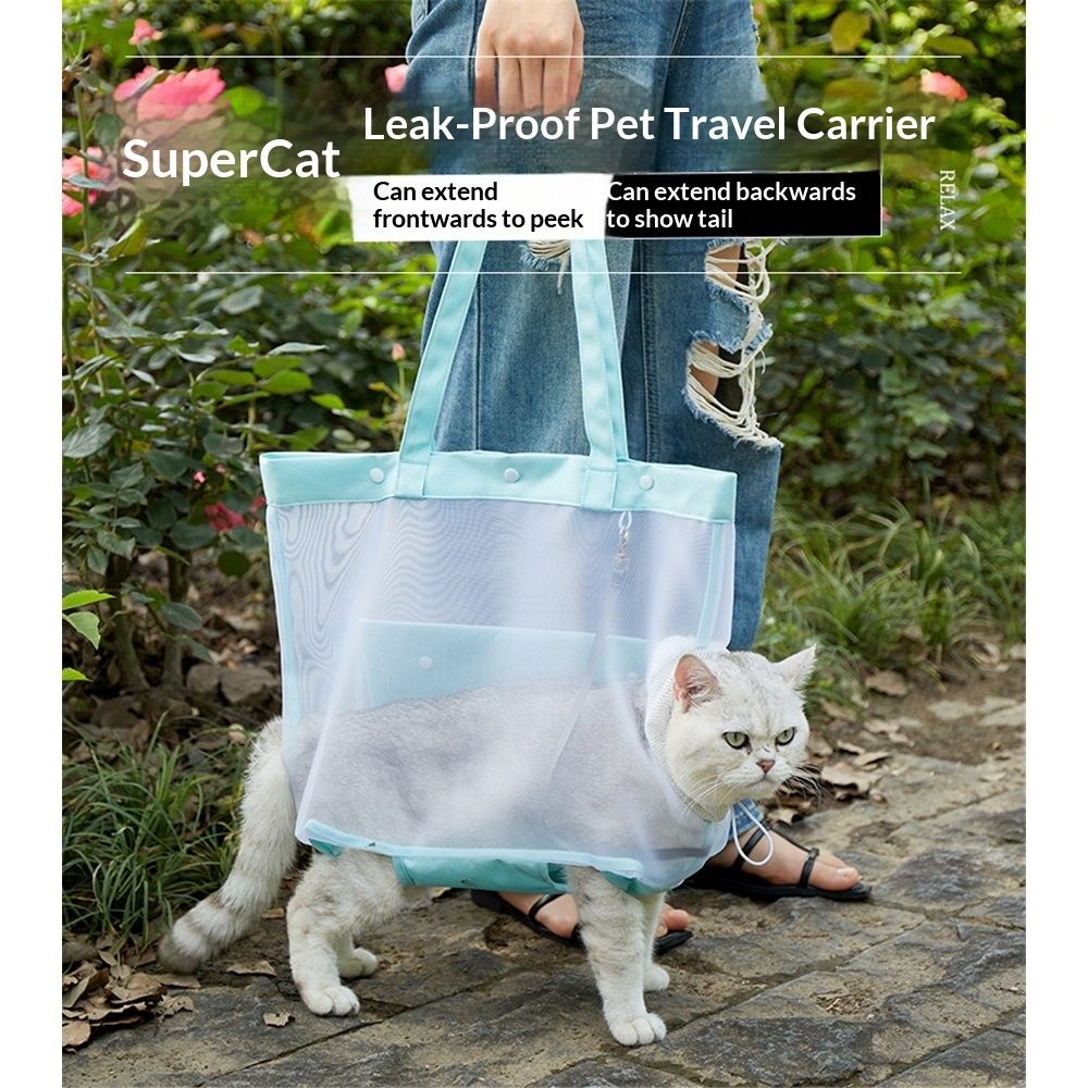 Mesh Dog Sling for Small Dogs and Cats-Light & Breathable Cat Carrier Pouch view 4