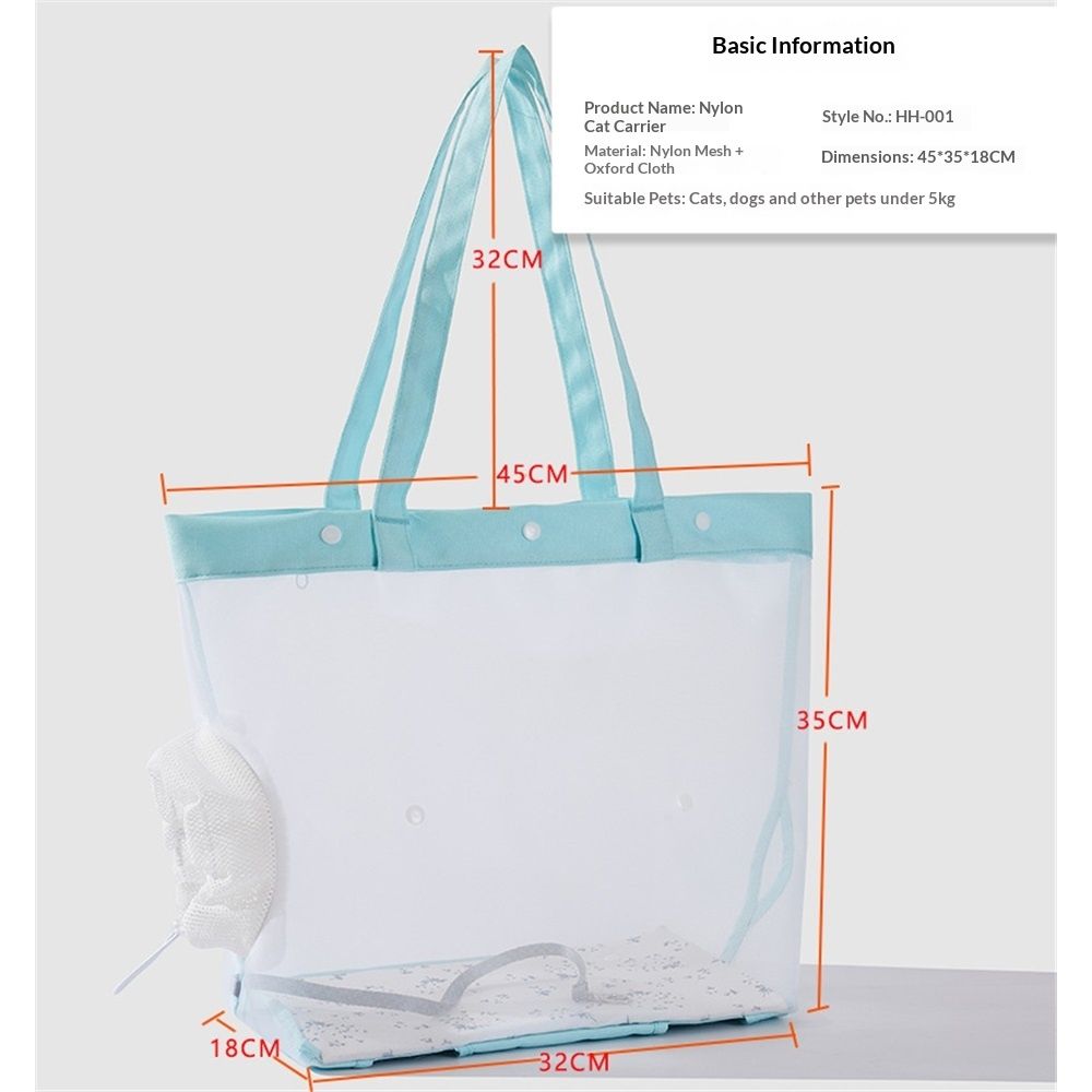 Mesh Dog Sling for Small Dogs and Cats-Light & Breathable Cat Carrier Pouch view 5