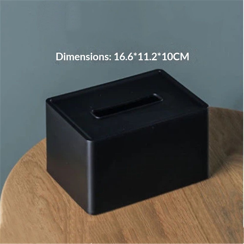 Tissue Box Cover, Rectangular Facial Tissue Holder with Bottom, Decorative view 5