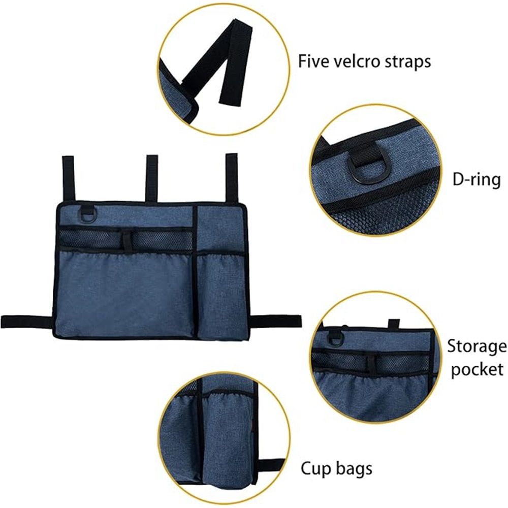 Walker Accessories for Seniors - Folding Walker Bag with Cup Holder view 3