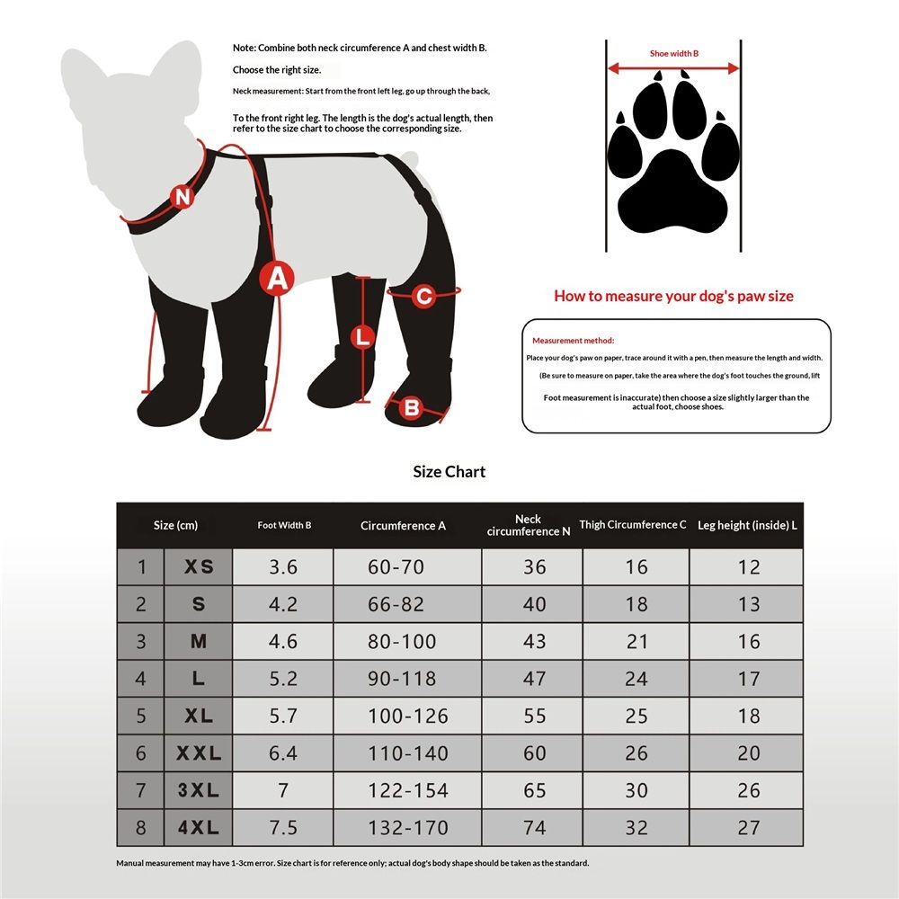 Dog Suspender Boots, Tall Dog Boots Anti-Slip & Fall Waterproof Shoes view 3