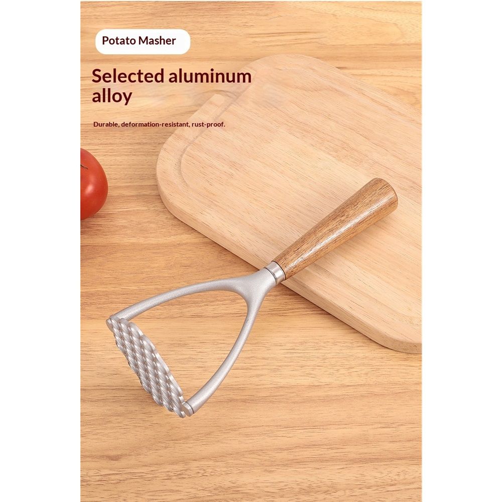 Potato Masher with Wooden Handle view 2