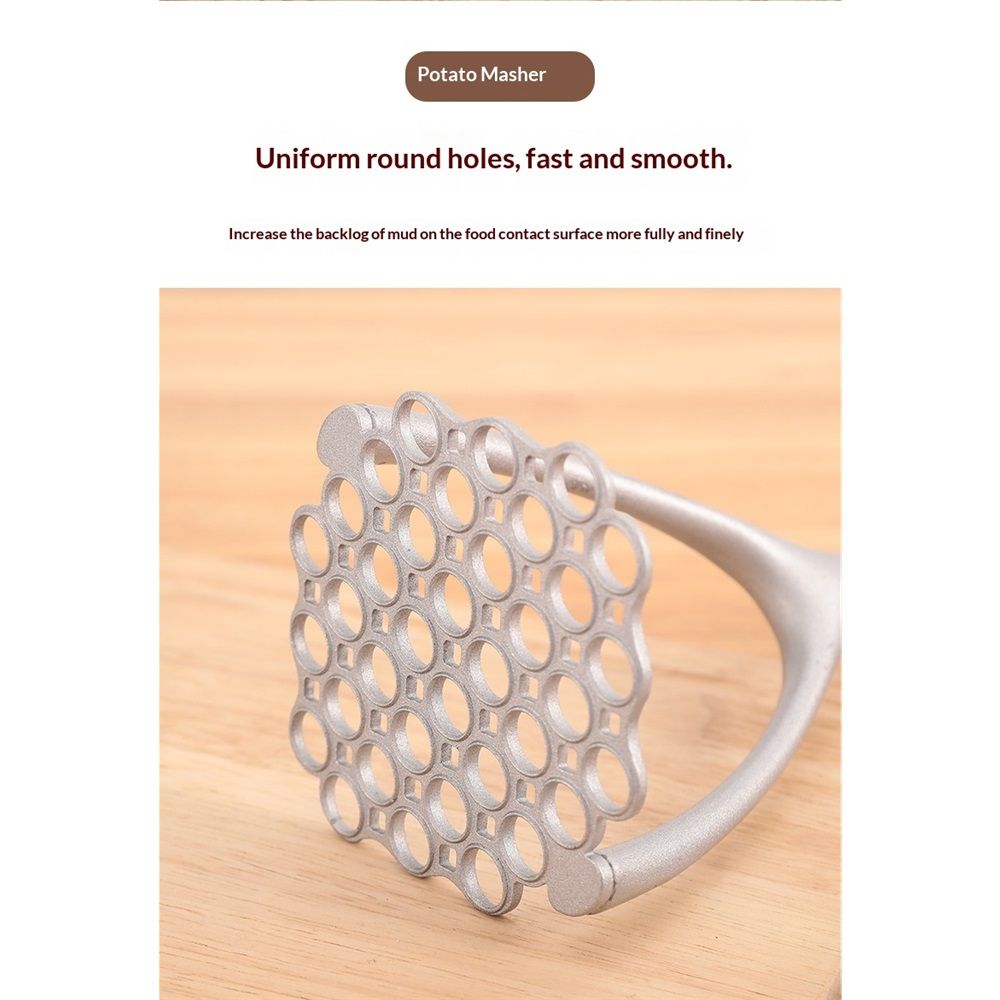 Potato Masher with Wooden Handle view 3