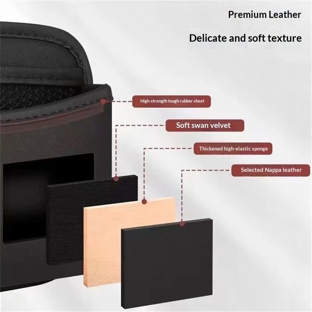 Car Storage Bag, Leather Small Debris Organizer ,Hanging Cell Phone Mobile view 4