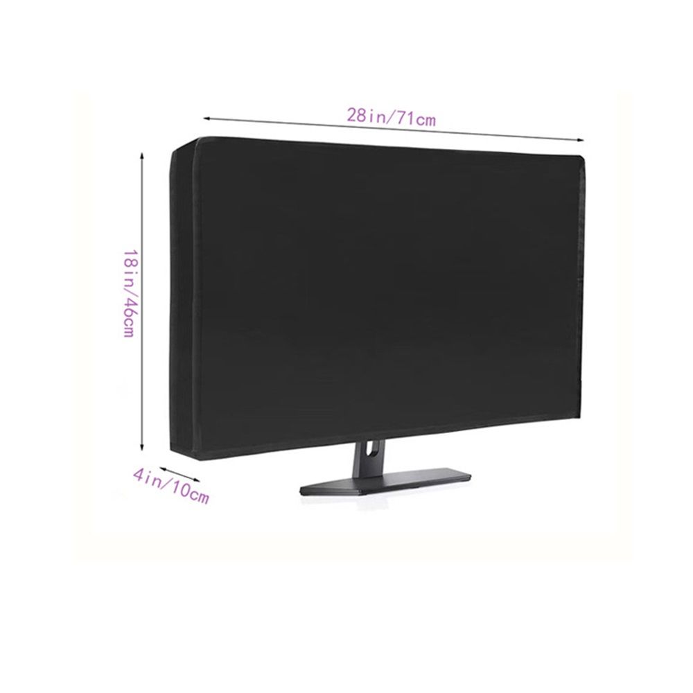 Flexible cloth computer dust cover for computer monitors and most brands of view 4
