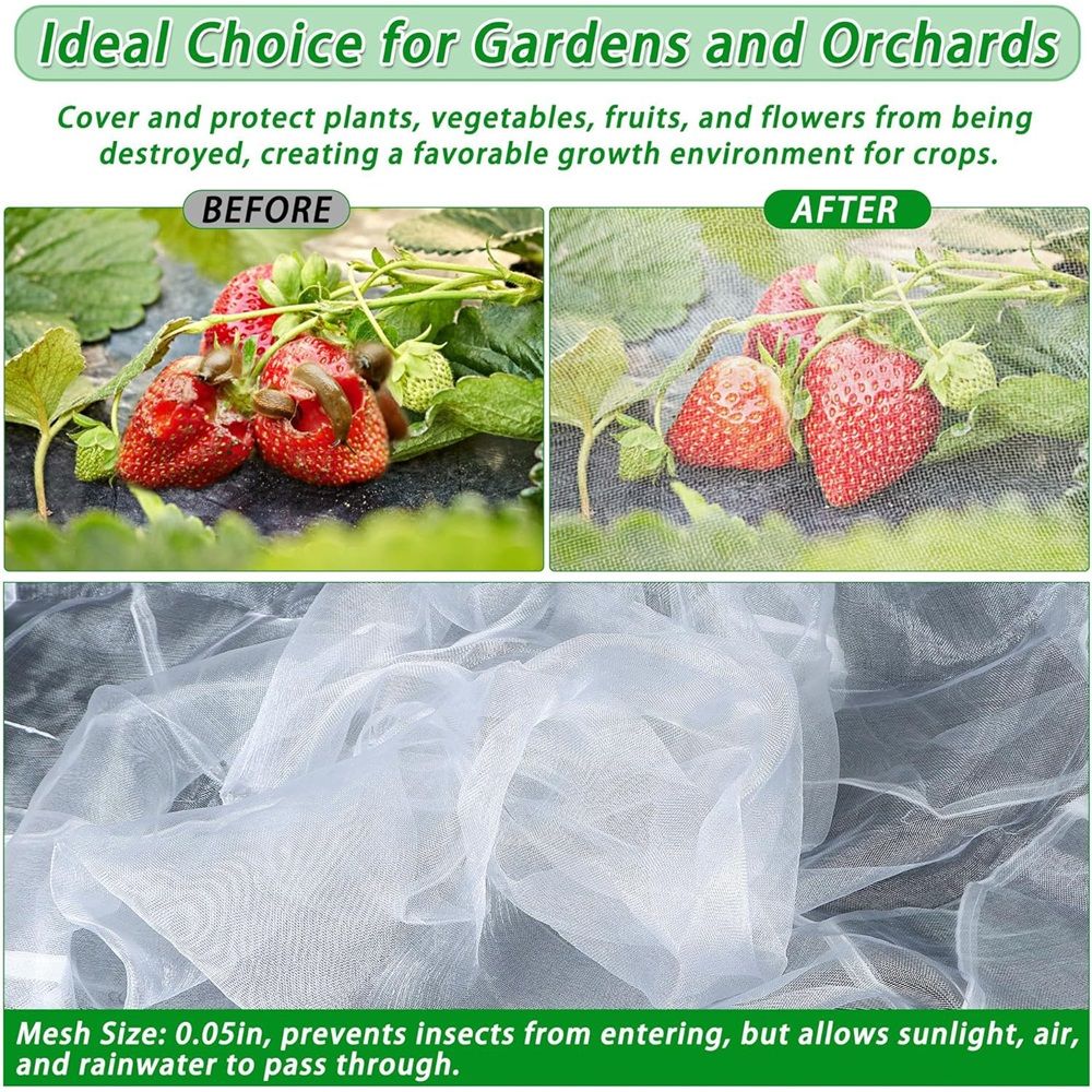 2 Pack Garden Netting for Raised Beds view 3