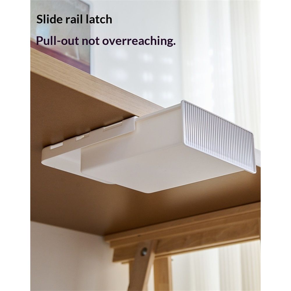 Under Desk Drawer - Large Under Table Hidden Drawer Desk Accessories & view 3