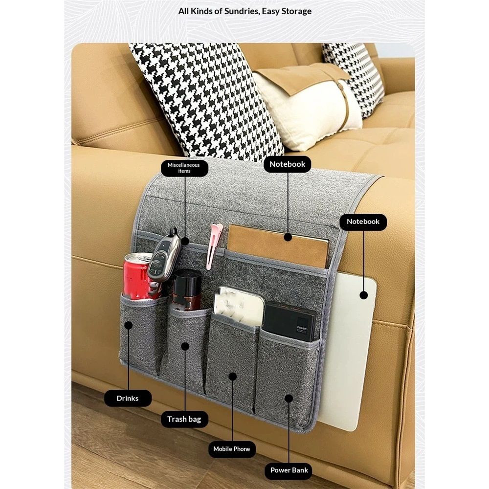 Remote Control Holder Armchair Caddy for Recliner Couch view 3