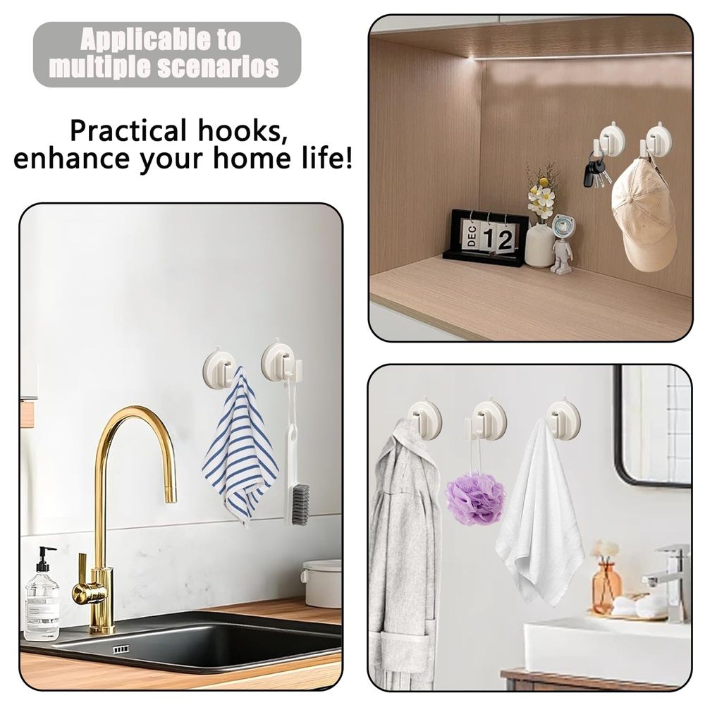 4 PCS Suction Cup Hooks for Wreaths view 5