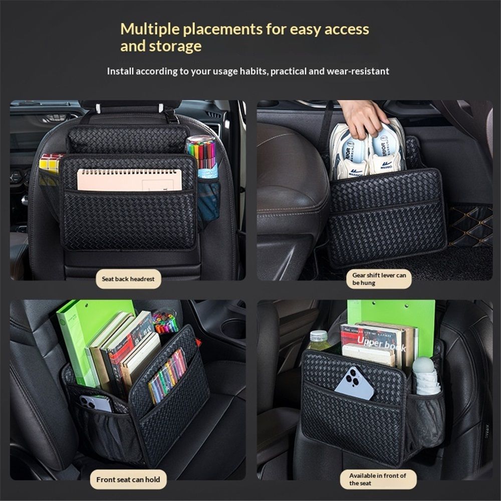 Car Seat Back Organizer Hanging Bag Foldable Backseat Storage Caddy with view 5